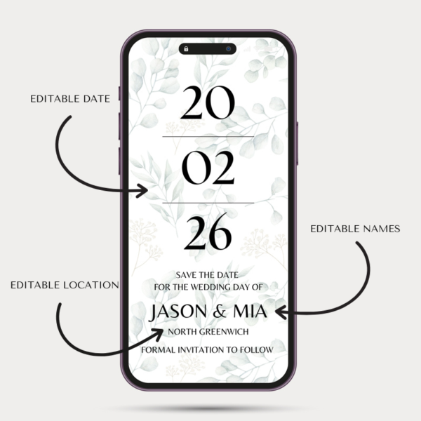 Verdure Save the Date | Digital E-Invite - Image 3