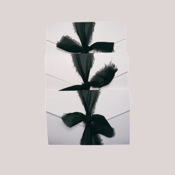 Lora Green Ribbon Concertina Invitation - Image 4