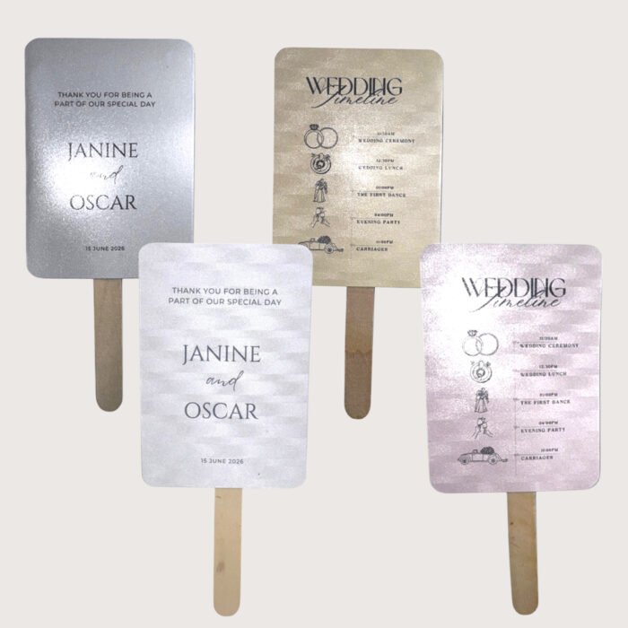 Wedding Program Fan - Sample • Fig & Splice